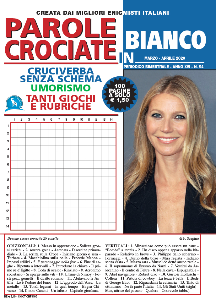 Parole Crociate in Bianco