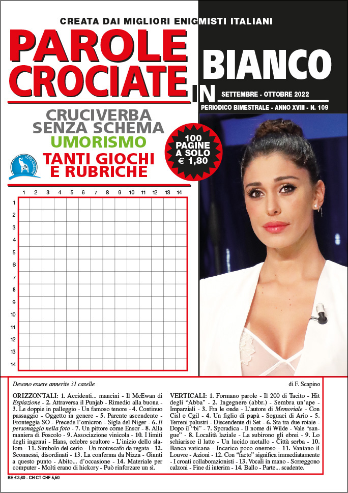 Parole Crociate in Bianco