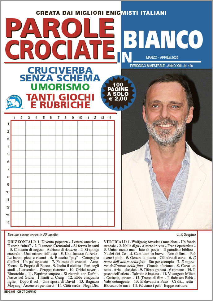 Parole Crociate in Bianco