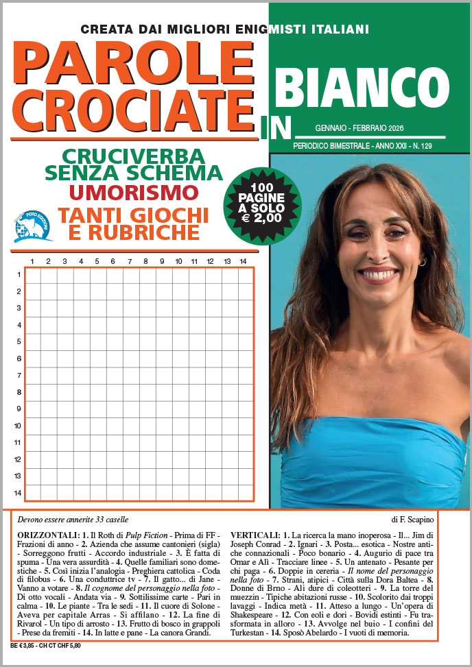 Parole Crociate in Bianco