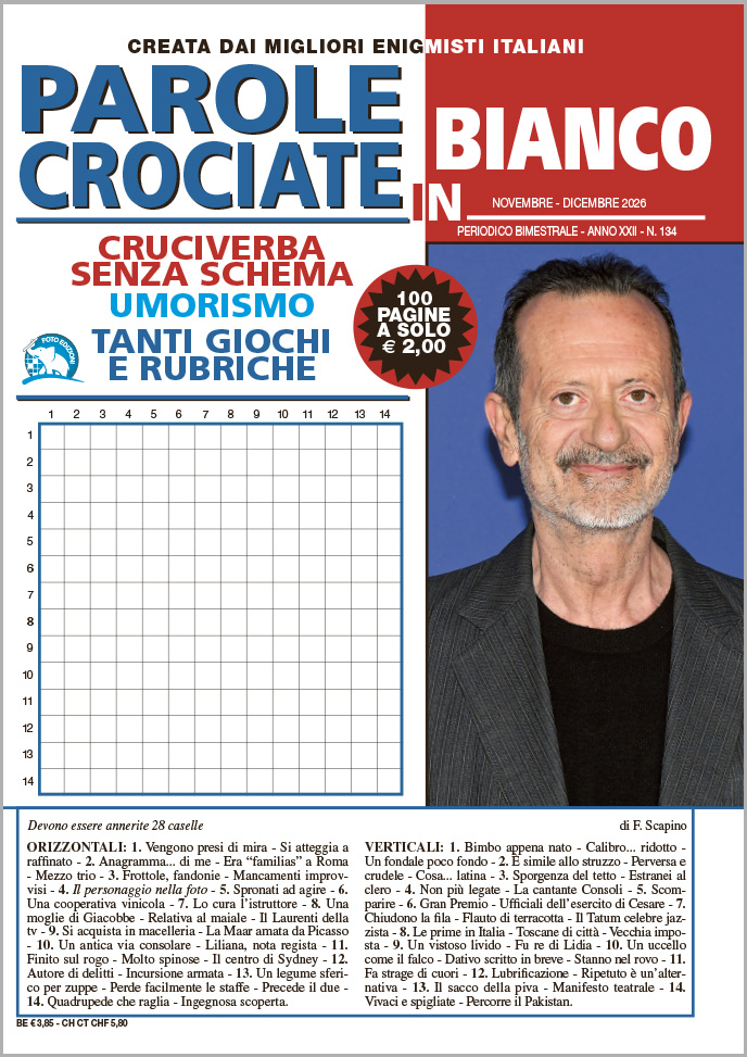 Parole Crociate in Bianco