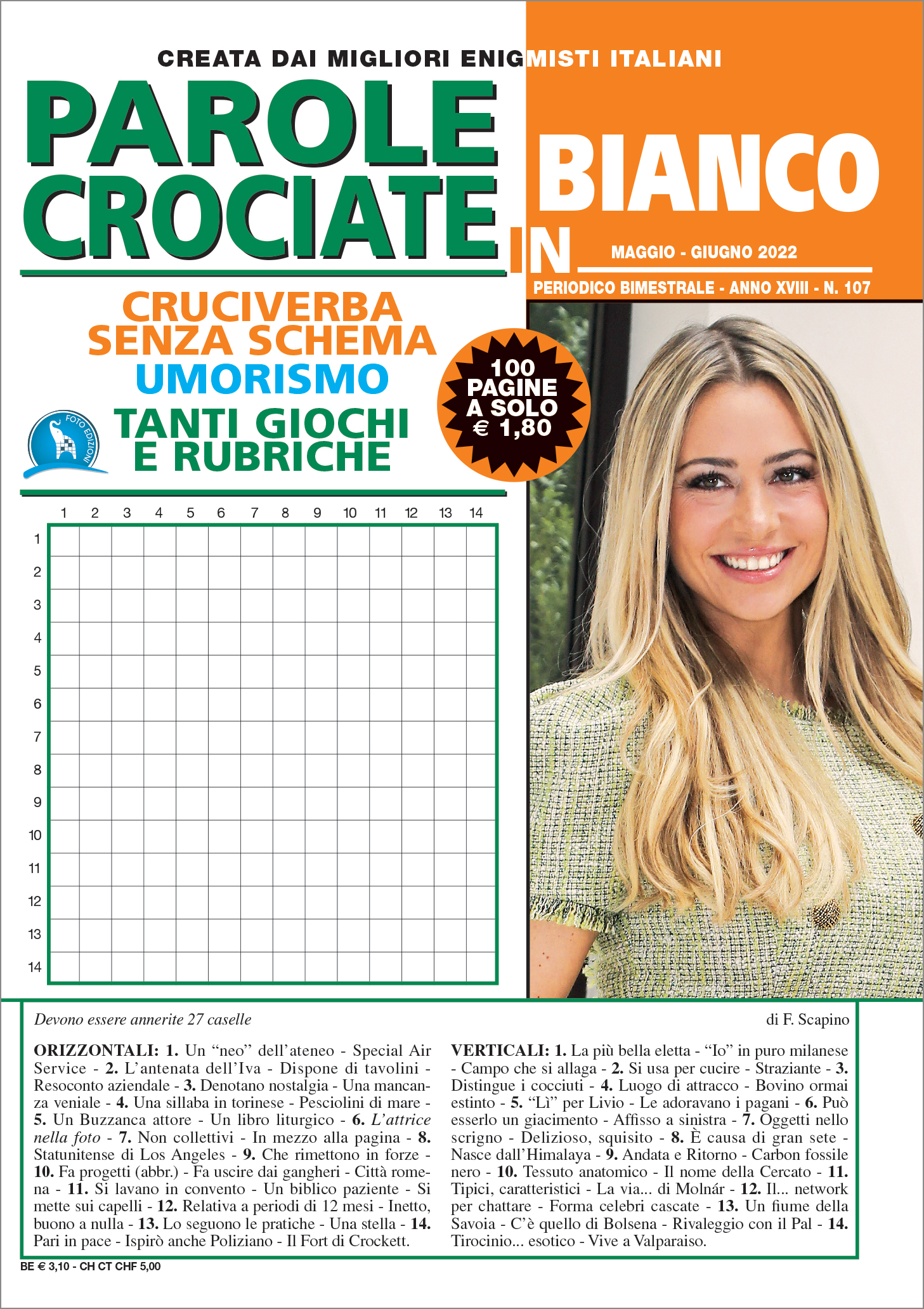 Parole Crociate in Bianco