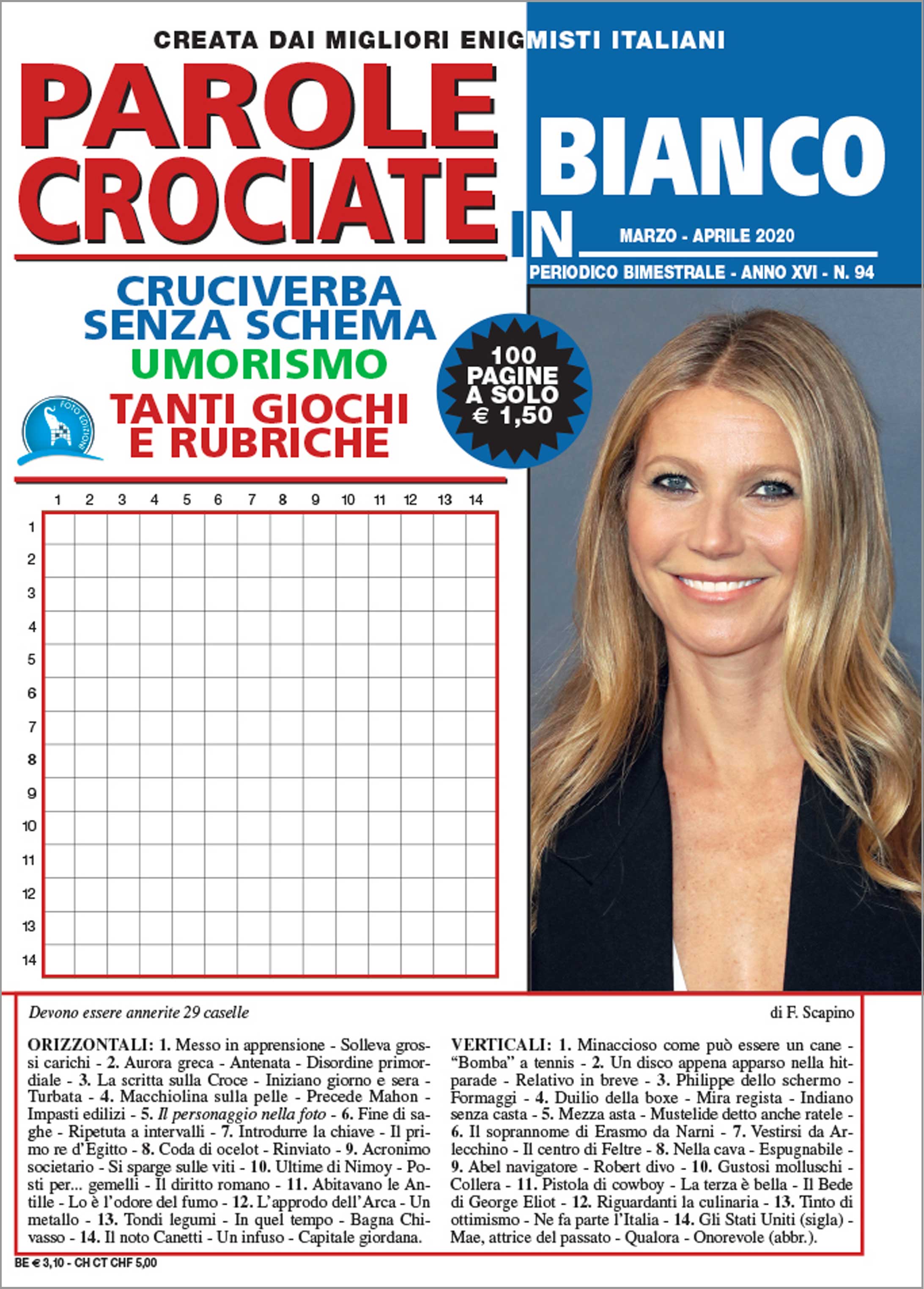 Parole Crociate in Bianco