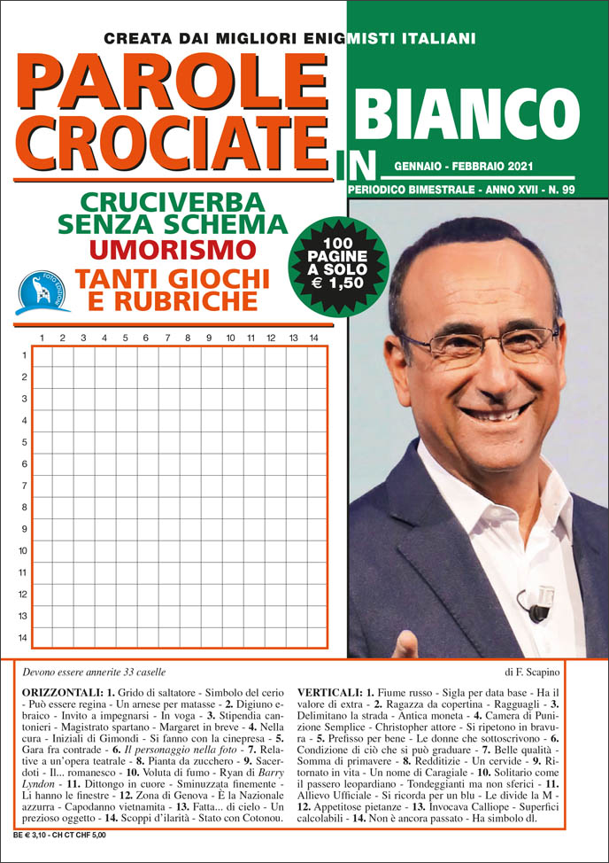 Parole Crociate in Bianco